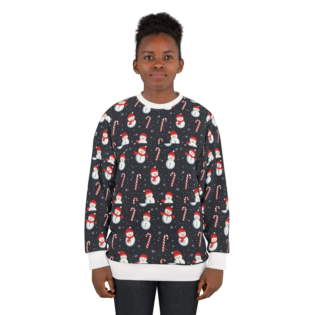 Snowman with cane Unisex Sweatshirt