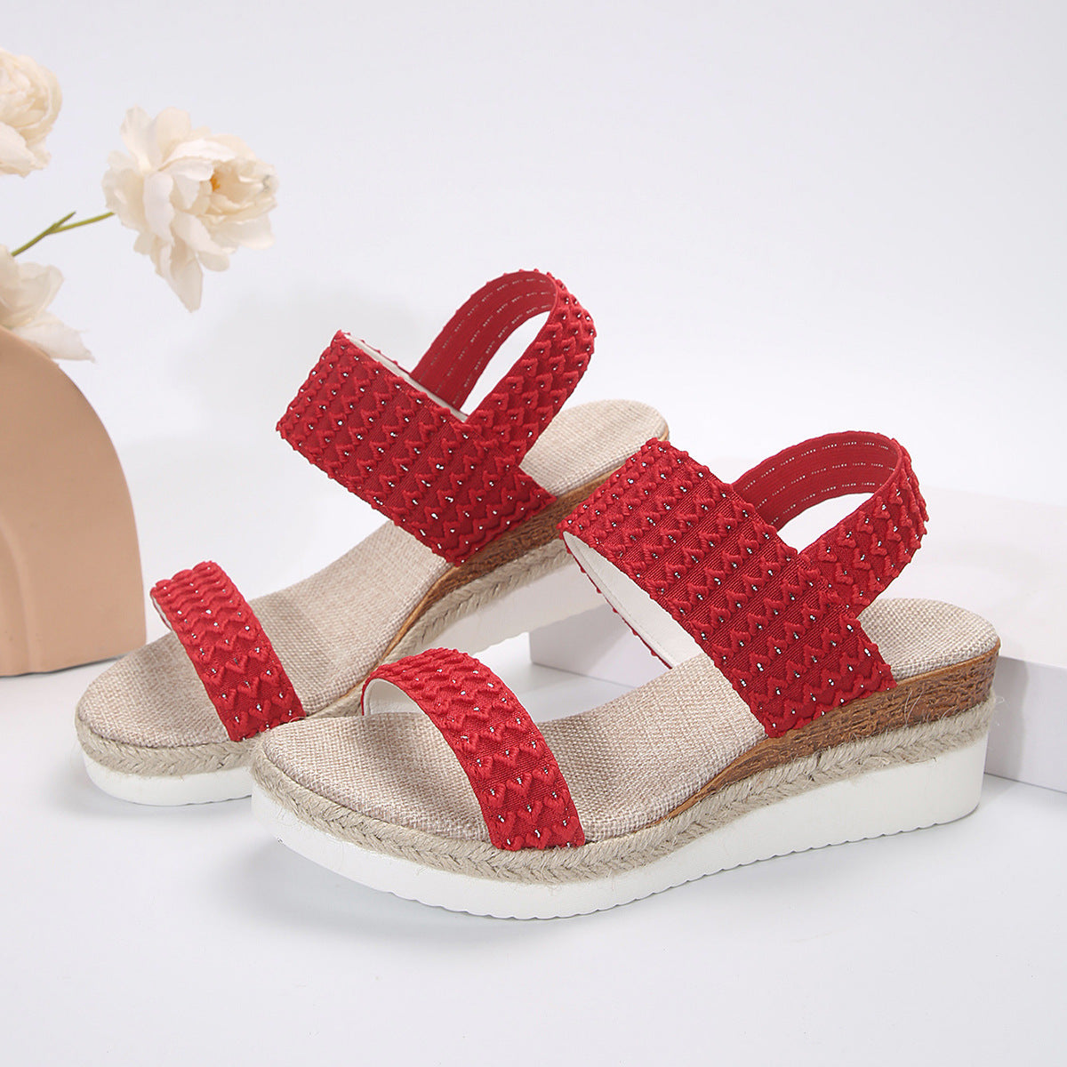 Wedge Sandals with Peep toe Shoes