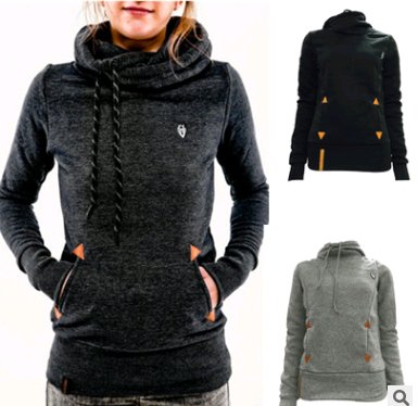 autumn fashion hooded long-sleeved pocket embroidered - GIGI & POPO