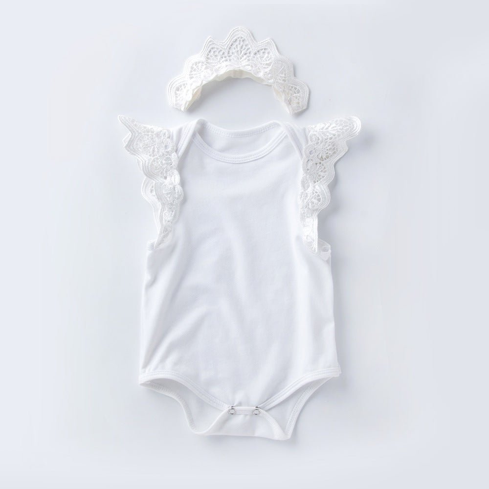 Baby Girl Sleeveless Wings Rompers Jumpsuit - GIGI & POPO