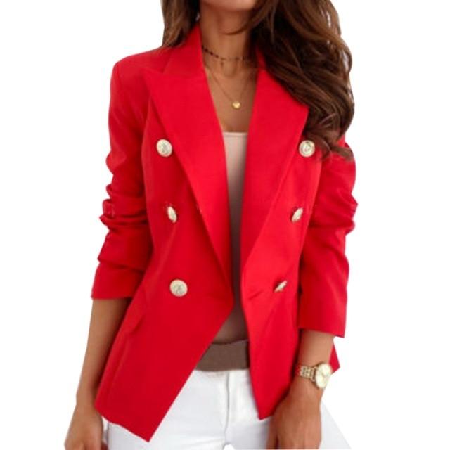 Blazers and Jackets Double Breasted Blazer Coat - GIGI & POPO - Women -