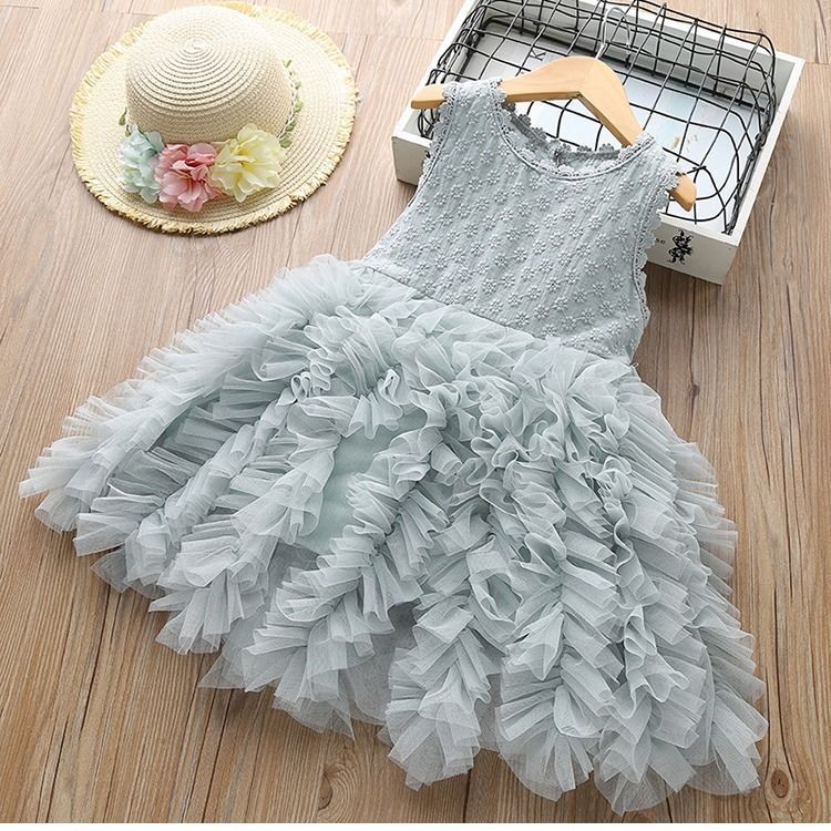 Children's Skirt Lace Long-Sleeved/ Sleeveless Girls Dress - GIGI & POPO - Girl Dresses -