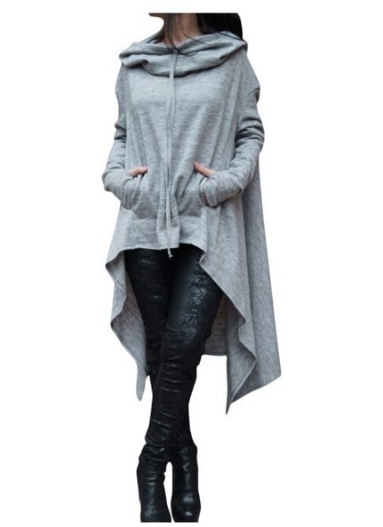 Dark Lord Oversized Hoodie - GIGI & POPO - Women - light grey / S