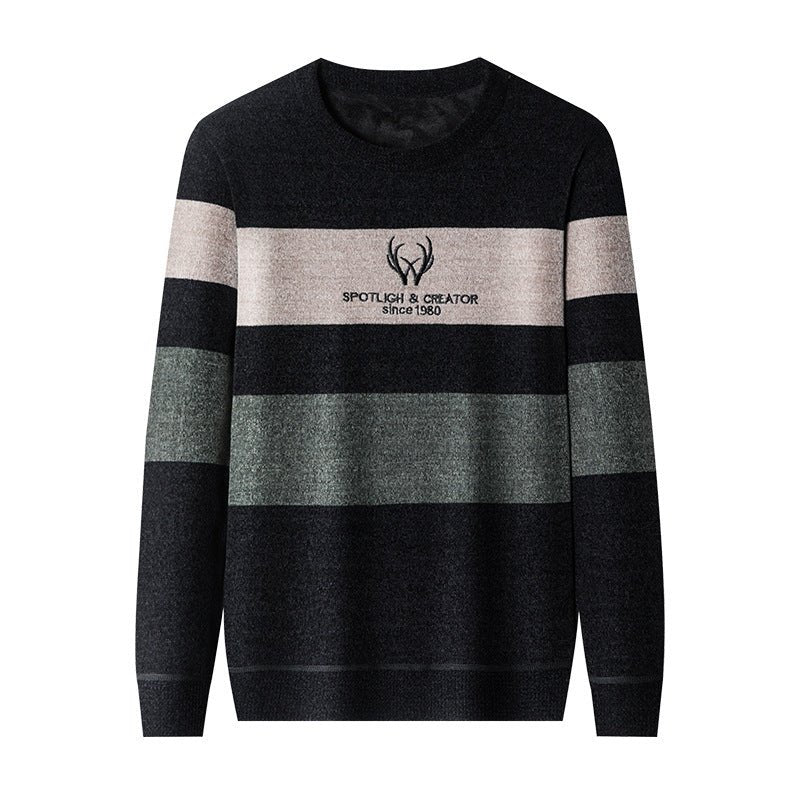 Dusted Chenille Men's Knit Sweater Base - GIGI & POPO - Men Hoodies & Jackets -