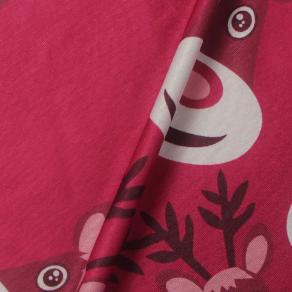 Fashion Casual Santa Printed Long Sleeve Girls Dress - GIGI & POPO - Baby Girl -