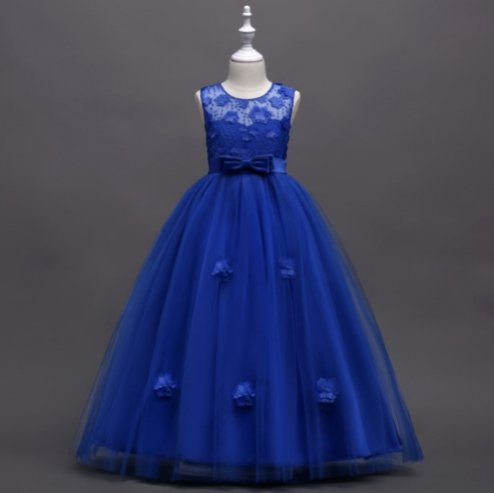 Fashion Children's Long Summer Piano Performance Costume Dress - GIGI & POPO