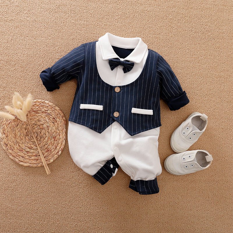 Gentleman's Baby Clothes, Long-sleeved Baby Clothes, Gentleman's Romper - GIGI & POPO