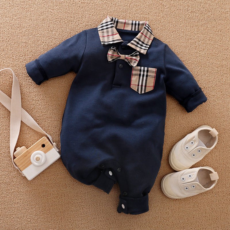 Gentleman's Baby Clothes, Long-sleeved Baby Clothes, Gentleman's Romper - GIGI & POPO