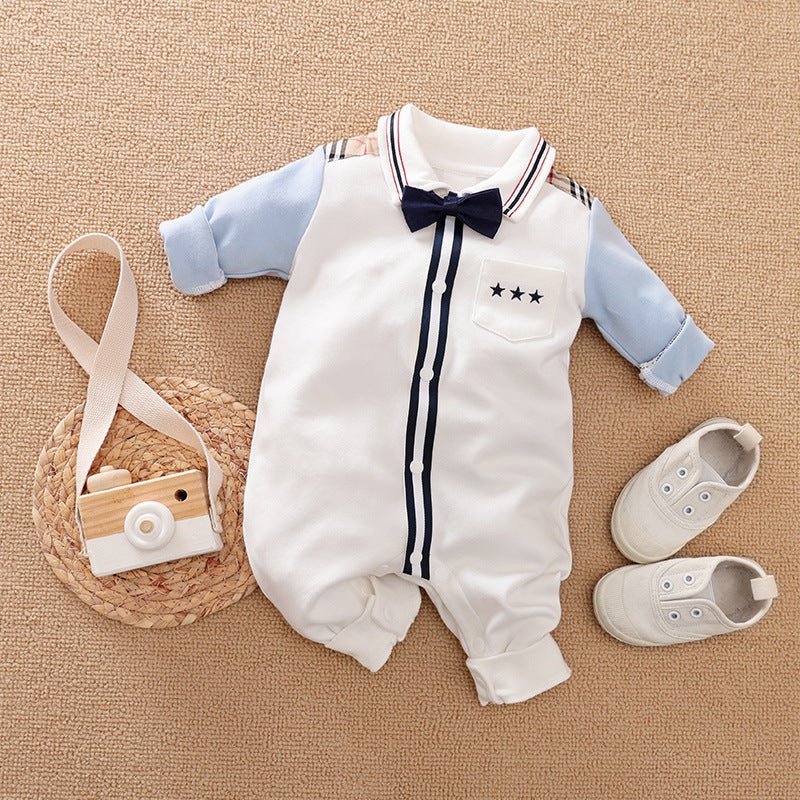Gentleman's Baby Clothes, Long-sleeved Baby Clothes, Gentleman's Romper - GIGI & POPO