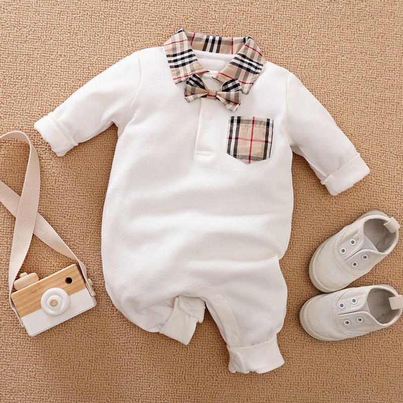 Gentleman's Baby Clothes, Long-sleeved Baby Clothes, Gentleman's Romper - GIGI & POPO