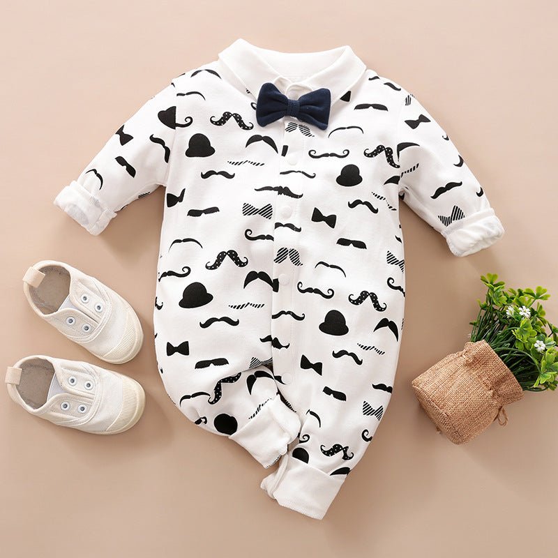 Gentleman's Baby Clothes, Long-sleeved Baby Clothes, Gentleman's Romper - GIGI & POPO
