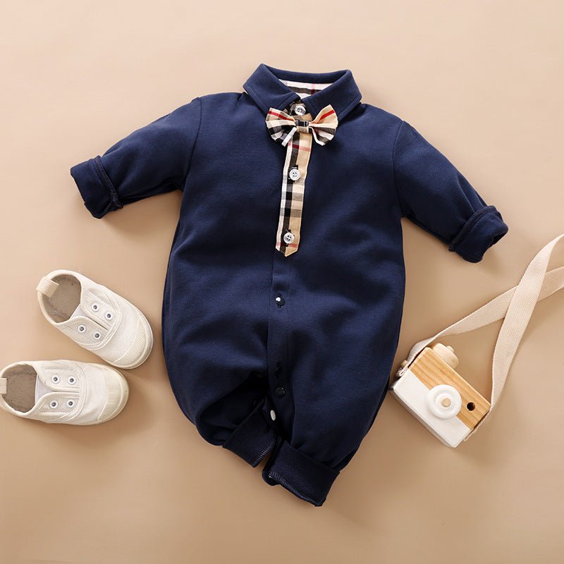 Gentleman's Baby Clothes, Long-sleeved Baby Clothes, Gentleman's Romper - GIGI & POPO