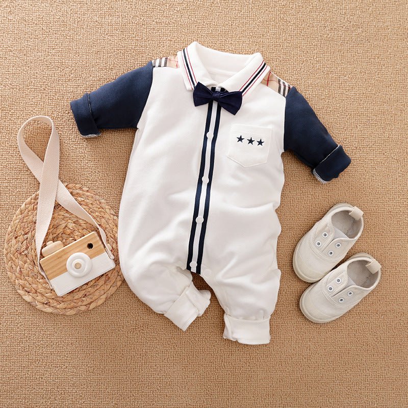 Gentleman's Baby Clothes, Long-sleeved Baby Clothes, Gentleman's Romper - GIGI & POPO