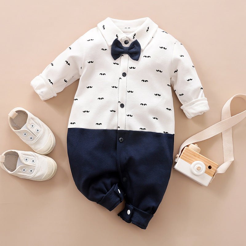 Gentleman's Baby Clothes, Long-sleeved Baby Clothes, Gentleman's Romper - GIGI & POPO