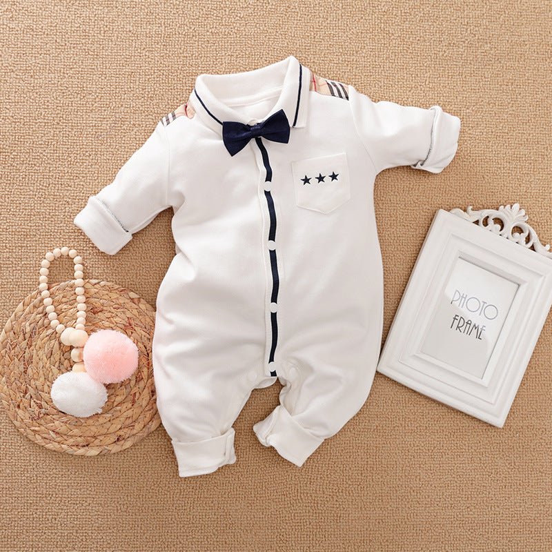 Gentleman's Baby Clothes, Long-sleeved Baby Clothes, Gentleman's Romper - GIGI & POPO