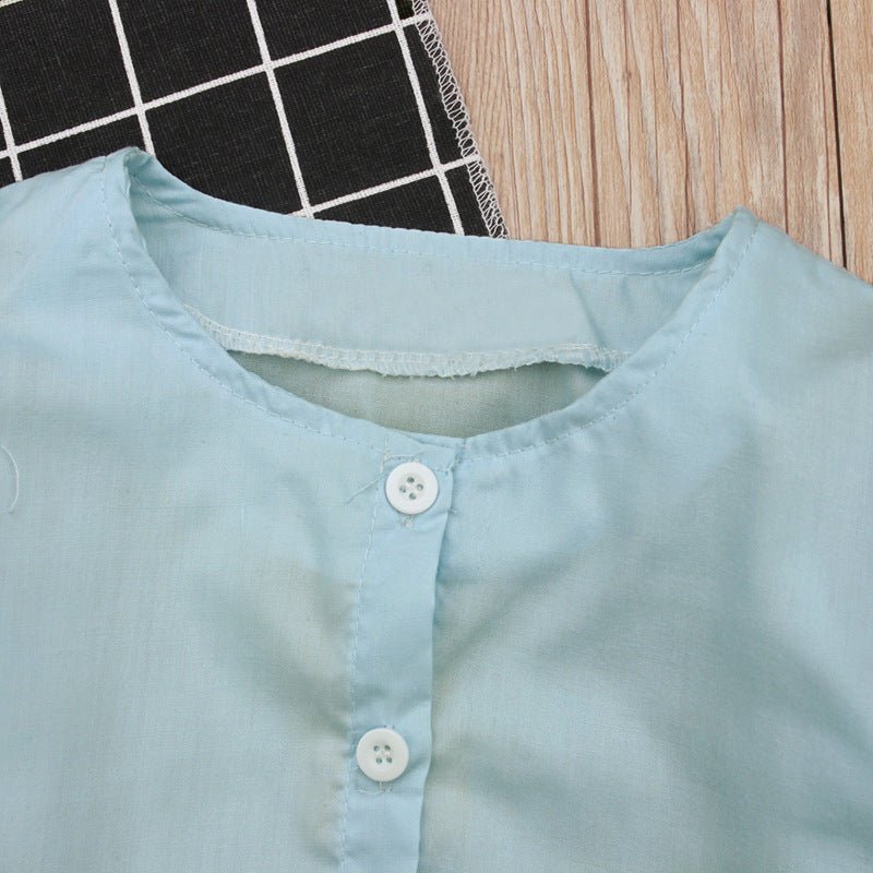 Girls Fashion Long Sleeve Flared Sleeve Top Long Pants Two Piece Set - GIGI & POPO