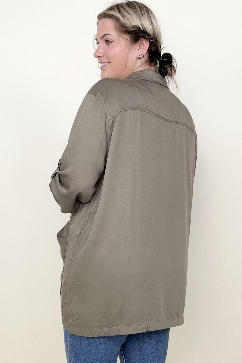 Hayden Los Angeles Womens Belted Cargo Jacket - GIGI & POPO
