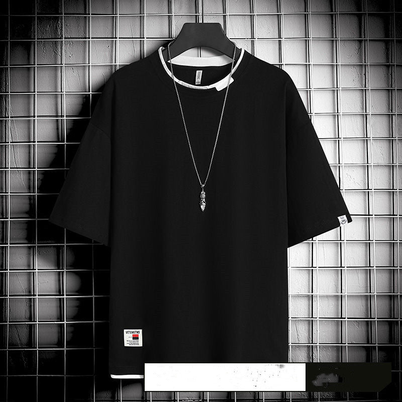 Hong Kong style loose T-shirt men - GIGI & POPO