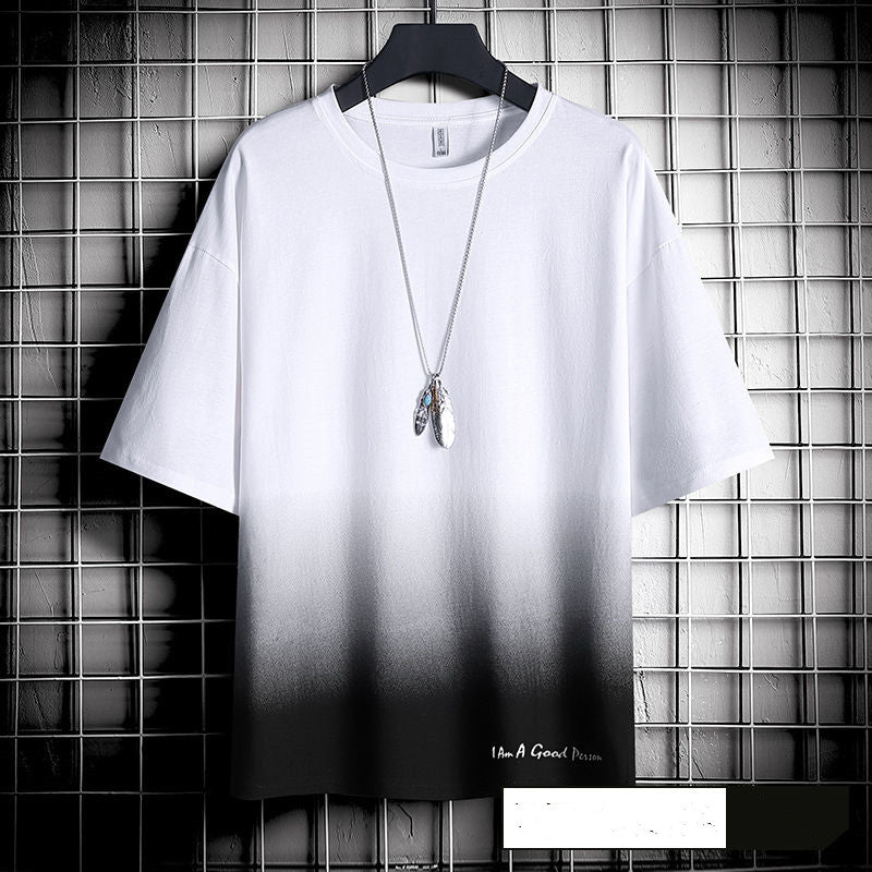 Hong Kong style loose T-shirt men - GIGI & POPO