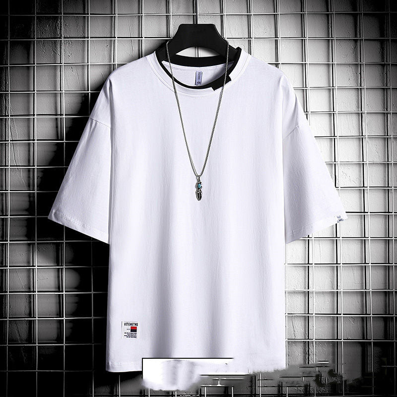 Hong Kong style loose T-shirt men - GIGI & POPO