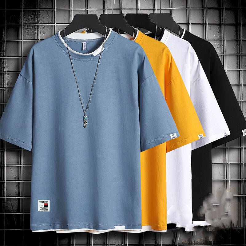 Hong Kong style loose T-shirt men - GIGI & POPO