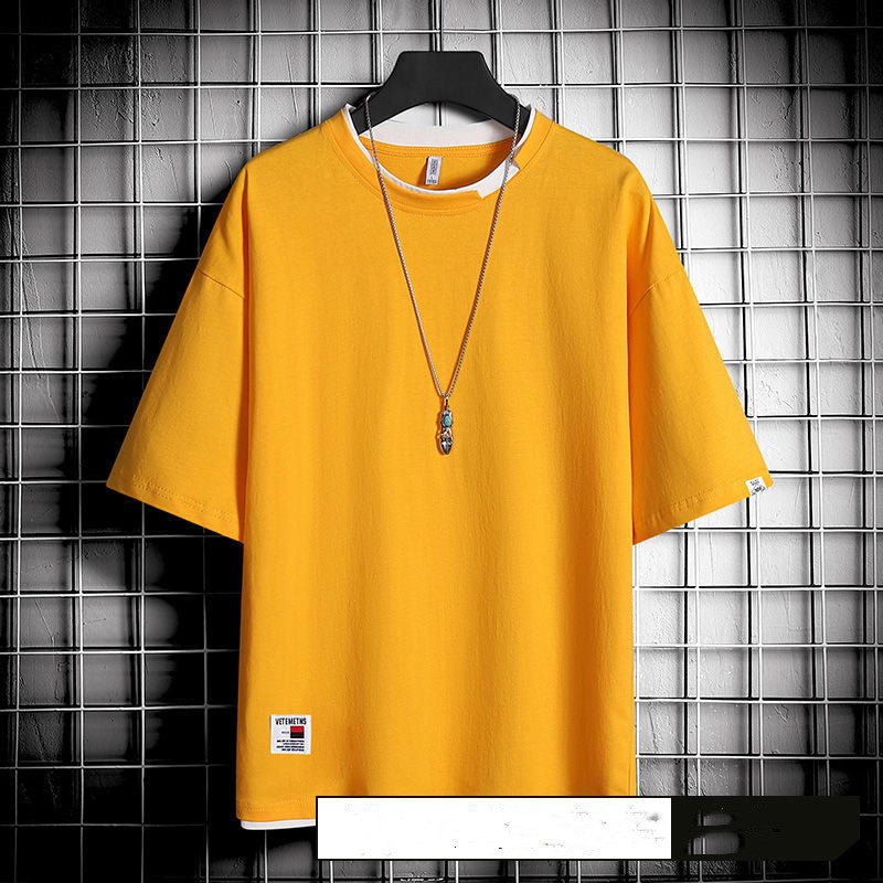 Hong Kong style loose T-shirt men - GIGI & POPO