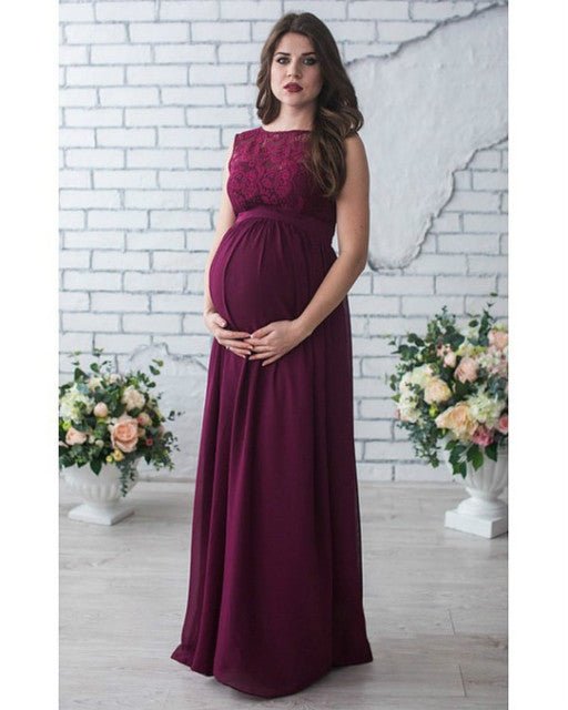 Lace Sleeveless Maternity Dress - GIGI & POPO