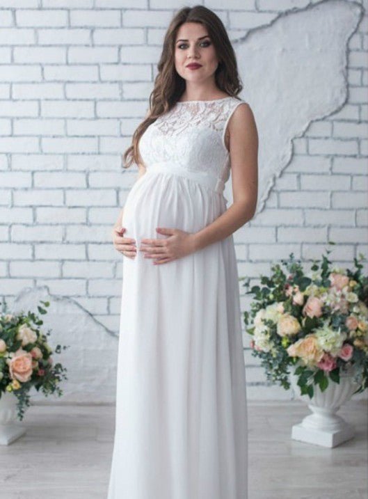 Lace Sleeveless Maternity Dress - GIGI & POPO