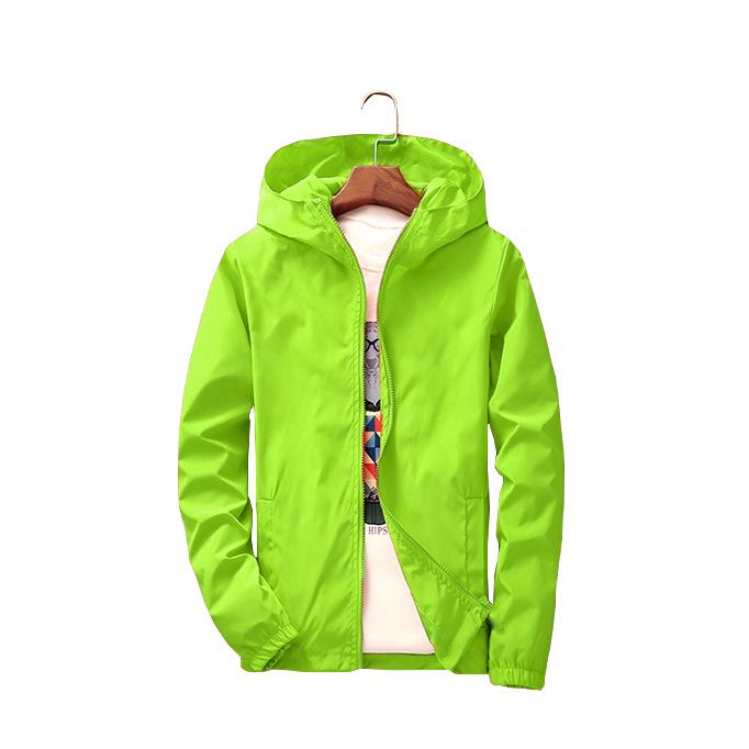 Long sleeve stand collar jacket - GIGI & POPO - Men Hoodies & Jackets - Green / M