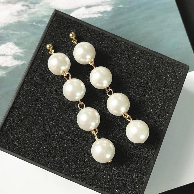 Luxury Rhinestone Geometric Drop Earrings - GIGI & POPO