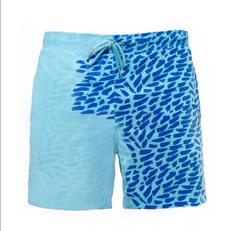 Magical Change Color Beach Shorts Summer Men Swimming Trunks Swimwear Swimsuit Quick Dry bathing shorts Beach Pant - GIGI & POPO - 0 - Bluewavepoint / M