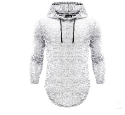 Men's Casual Cotton Hoodies Long Sleeve Sweatshirts Solid Color With Hat - GIGI & POPO - Men Hoodies & Jackets - White / XXXL