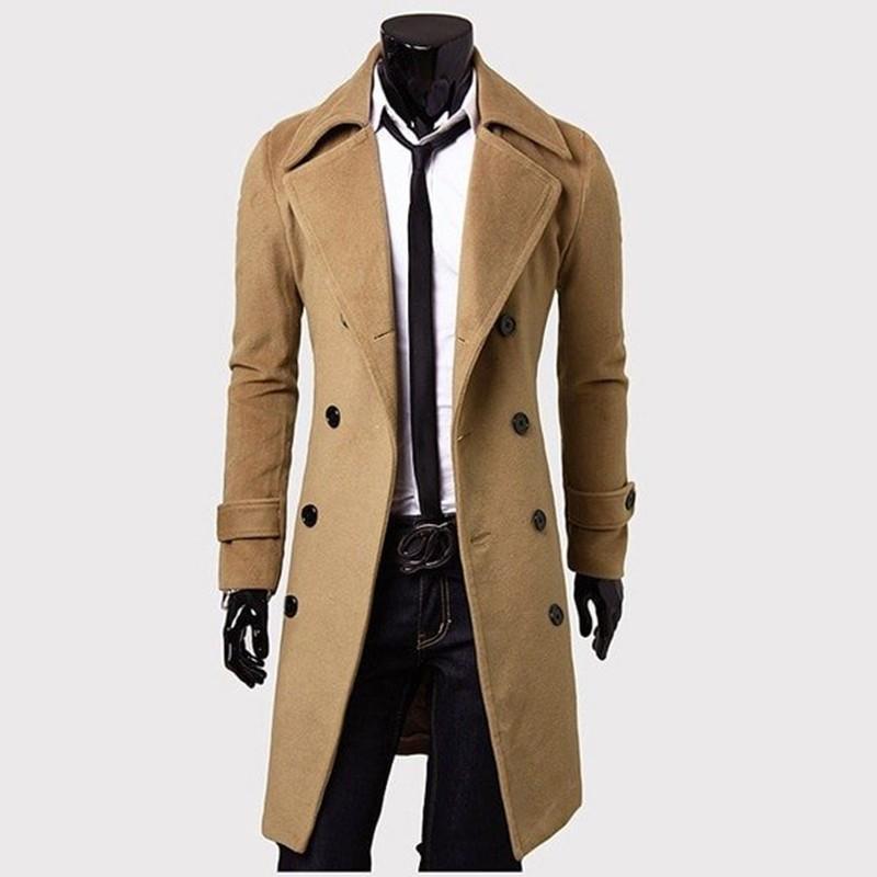Men's Trench Coat - GIGI & POPO - Men Hoodies & Jackets - Camel / XL