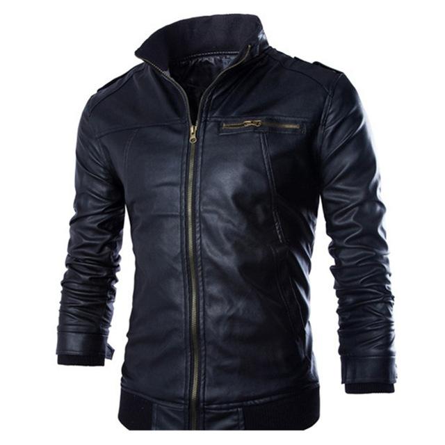 Motorcycle Leather Jackets - GIGI & POPO - Men Hoodies & Jackets - Black / L
