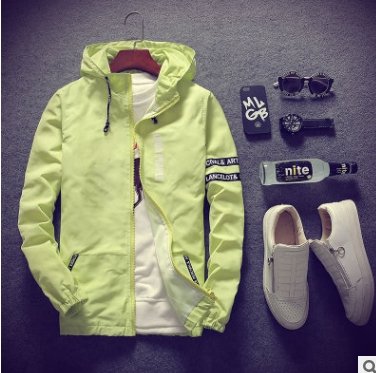 Rollie Windbreaker - GIGI & POPO - Men Hoodies & Jackets - Yellowish green / 2XL