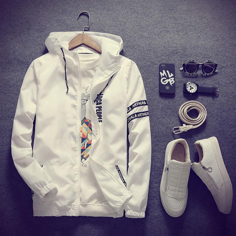 Rollie Windbreaker - GIGI & POPO - Men Hoodies & Jackets - white / 3XL