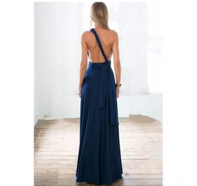 Sexy Women Bandage Convertible Boho Maxi Dress - GIGI & POPO - Dress - Navy Blue / S
