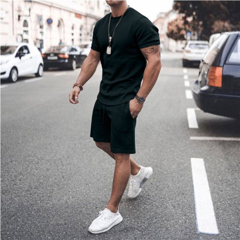 Short Sleeve Shorts Two-Piece Sports And Leisure - GIGI & POPO