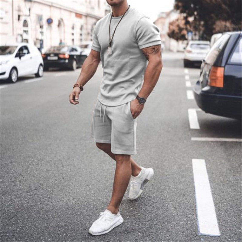 Short Sleeve Shorts Two-Piece Sports And Leisure - GIGI & POPO