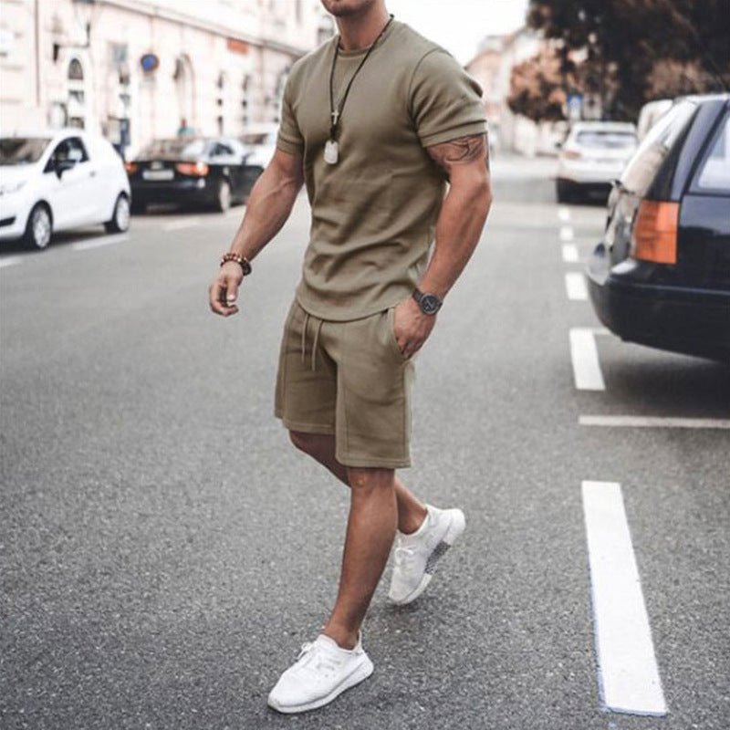 Short Sleeve Shorts Two-Piece Sports And Leisure - GIGI & POPO