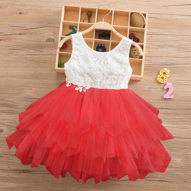 Summer Lace Girl Dress White Backless Girls - GIGI & POPO
