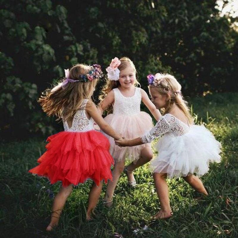 Summer Lace Girl Dress White Backless Girls - GIGI & POPO