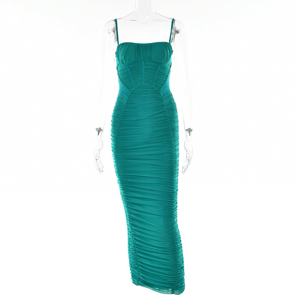 Tight Temperament Waist Drape Skirt - GIGI & POPO - Women - Green / S
