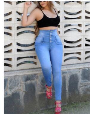 Women's Jeans High Waist Stretch Slim Fit Jeans Women - GIGI & POPO - Jeans -