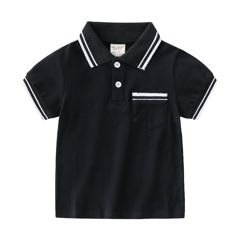 Boys' T-Shirt Summer Polo Shirt