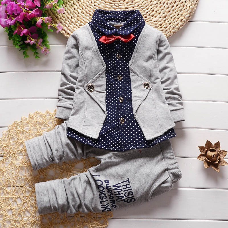 Children's Children's Suit Bow tie Sweater Small Trousers