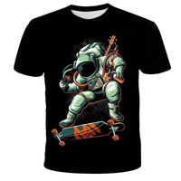 Digital Print Astronaut T-Shirt