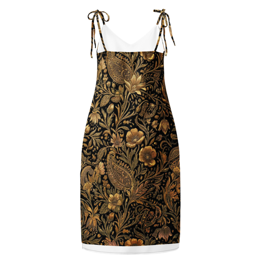 Chic Bohemian Print Midi Slip Dress