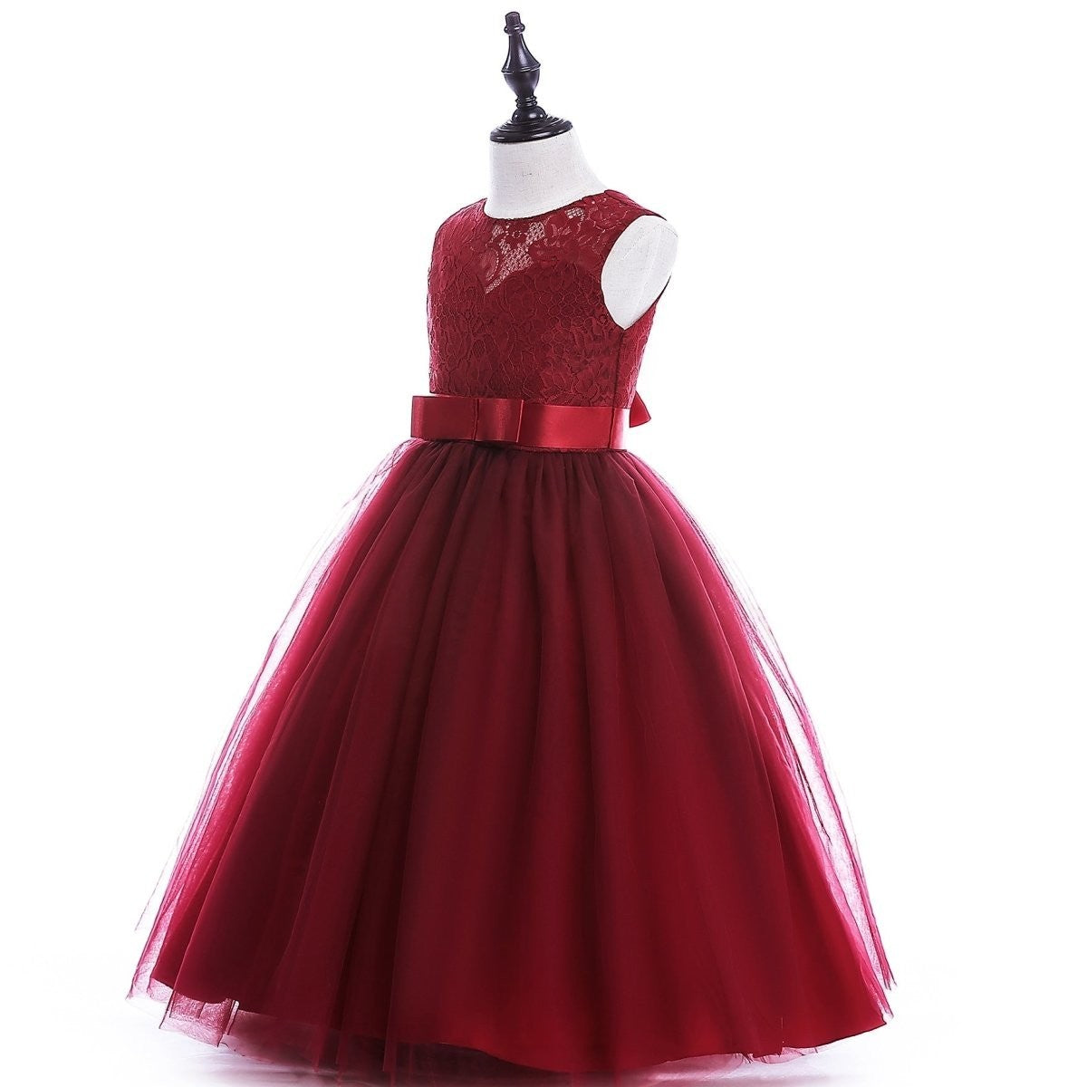 Big Kids Wedding Dress Girls Pettiskirt Lace Dress Costumes - GIGI & POPO