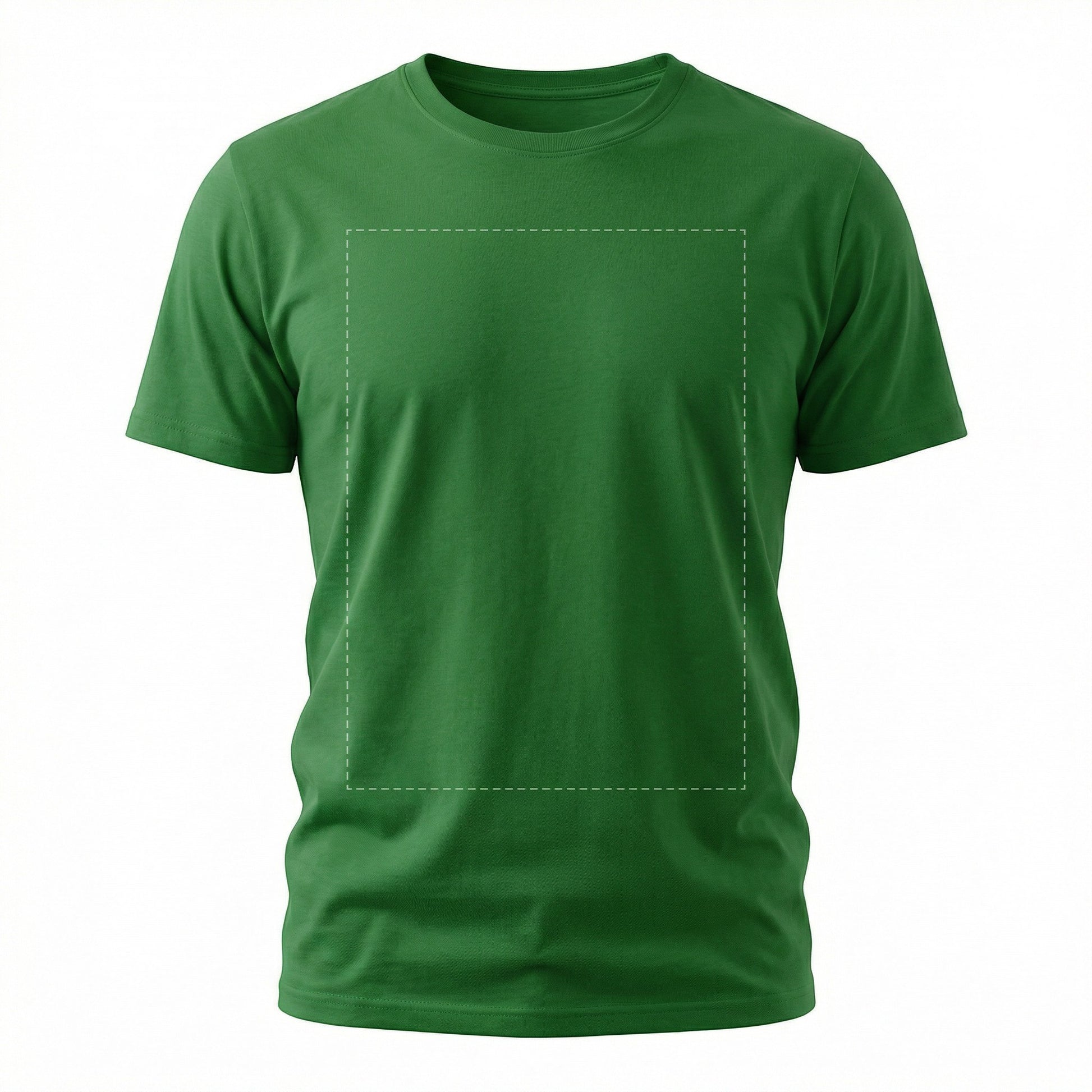 Custom printed t-shirt in forest green — DTG printing by GIGI & POPO, Irving TX